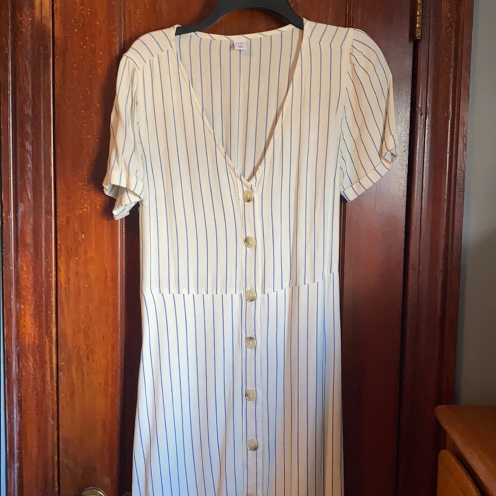 Old Navy Linen Blend Midi Dress sz M